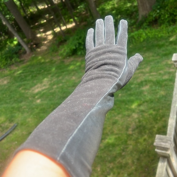 Elbow length Target leather suede tall evening opera gloves luxury phone touch - Picture 10 of 12